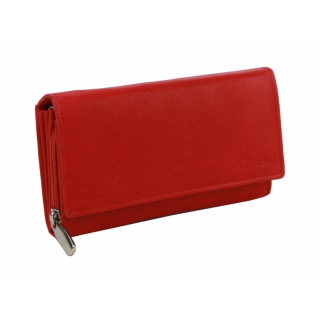Kožená dámska peňaženka MERCUCIO červená listová