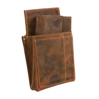 Čašnícka kožená peňaženka s držiakom GreenBurry (set)