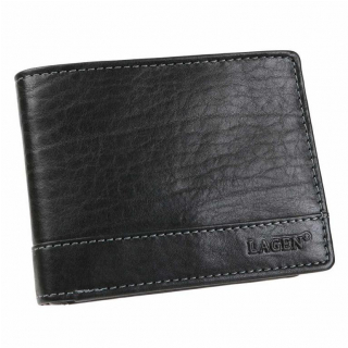 Pánska čierna peňaženka LAGEN na 3 karty