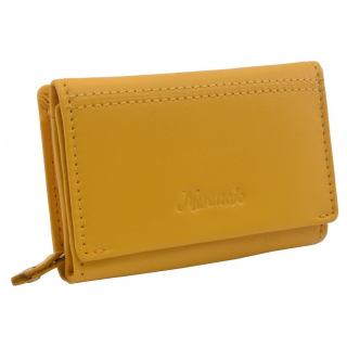 Žltá dámska peňaženka z nappa kože MERCUCIO, 9 kariet