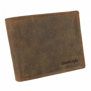 Pánska peňaženka na šírku z brúsenej kože GreenLand STONE 