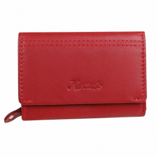 Červená dámska peňaženka z nappa kože MERCUCIO 7 kariet