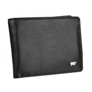 Kožená luxusná peňaženka BRAUN BUFFEL, 12 kariet, čierna