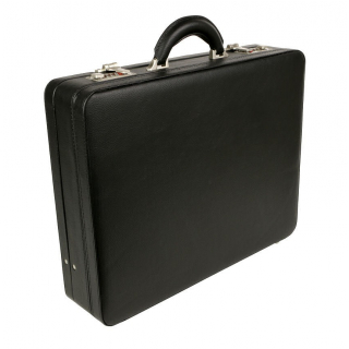 Diplomatický kufrík koženka čierny 2629