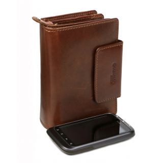 Kožená peňaženka s puzdrom na mobil GreenLand Rubin
