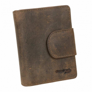 Kožená trojdielna peňaženka z brúsenej kože GREENLAND Stone