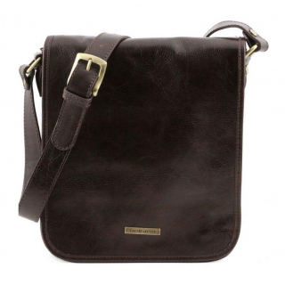 Crossbody taška cez rameno TL141255 tmavohnedá | TUSCANY LEATHER