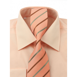 Pánska kravata ORSI svetlá oranžovo-marhuľová