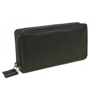 Kožená dámska peňaženka listového formátu BRANCO Black