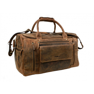 Kožená športová cestovná taška GreenBurry 1736 brúsená koža