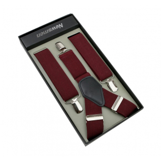 Bordové pánske traky NEWSMEN