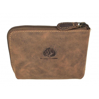 Exkluzívna kľúčenka z masivnej kože GREENBURRY 2 retiazky 15 cm