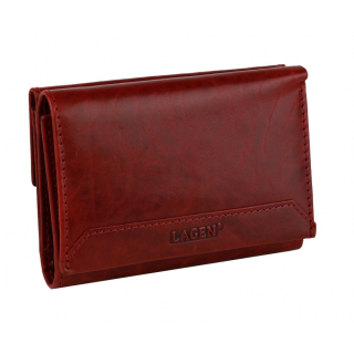 Dámska luxusná peňaženka LAGEN červená flamenco LG-10/T