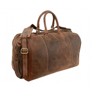 Kožená cestovná taška na plece GreenBurry 1675 brúsená koža