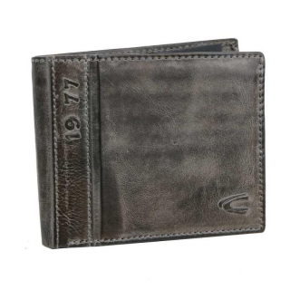 Kožená peňaženka CAMEL ACTIVE 247.703 na šírku s logom  šedá