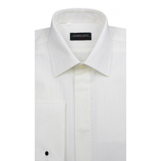 Košeľa na manžetové gombíky KLEMON Klasik smotanová