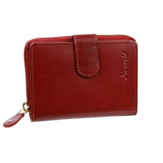 Kožená dámska peňaženka MERCUCIO so zapínaním červená