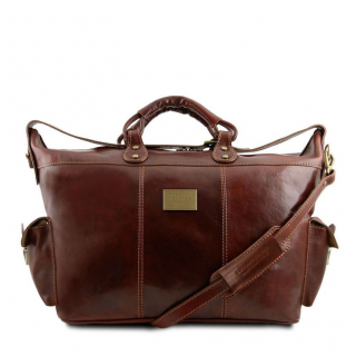 Kožená cestovná taška hnedá TL140938 | TUSCANY LEATHER 