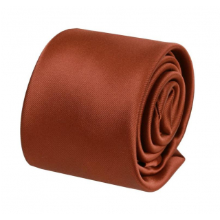 Pánska kravata ORSI hnedá škoricová