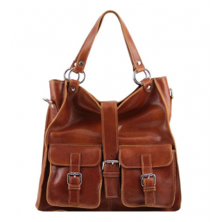 Dámska kabela MELISSA Tuscany Leather koňaková
