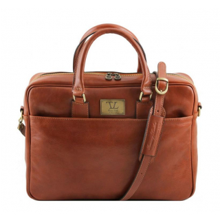 Luxusná kožená taška na dokumenty URBINO TL141241 medová