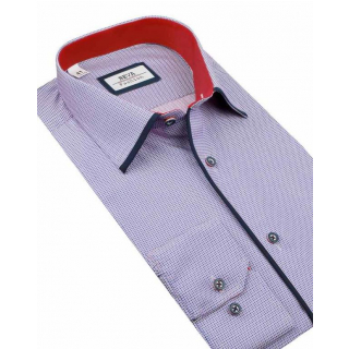 Pánska slim košeľa BEVA drobné kocky