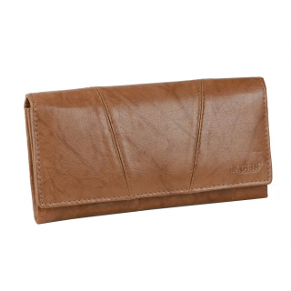 Kožená dámska peňaženka LAGEN listová hnedá