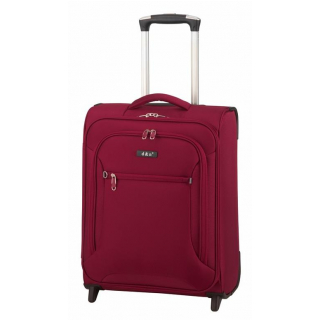 Palubný cestovný kufor textilný 6454 bordový ( malý - S)