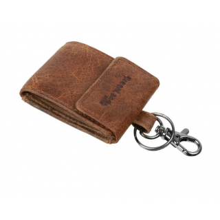 Mini kožená peňaženka na kľúče hnedá GreenLand 167
