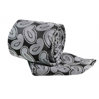 Kravatový set ORSI, šedý paisley vzor 