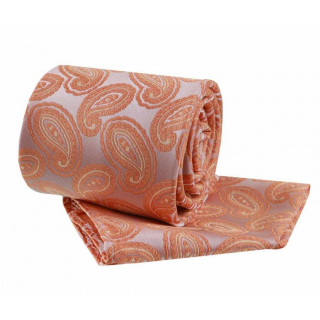 Súprava ORSI kravata a vreckovka, oranžová