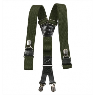Pánske traky tmavozelené kaki 3,8 cm