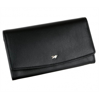 Dámska luxusná kožená peňaženka Braun Buffel, čierna koža