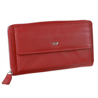 Červená peňaženka BRAUN BUFFEL, puzdro na smartfón, 16 kariet