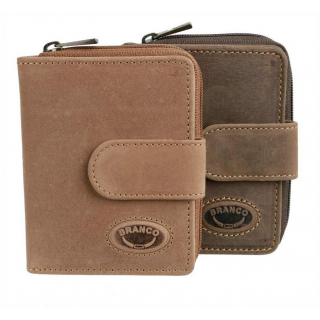 Malá peňaženka s prackou BRANCO, 8 x 10,5 cm hnedá
