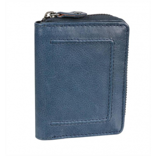Kožená mini peňaženka RFID MERCUCIO modrá