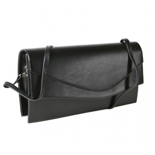Spoločenská kabelka s remienkom SENDI čierna