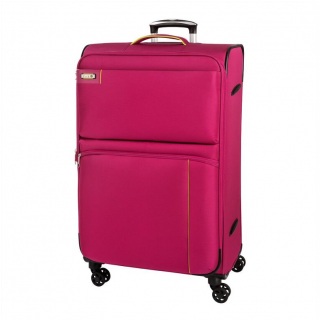 Stredný cestovný kufor D&N 6764, nylon ružový