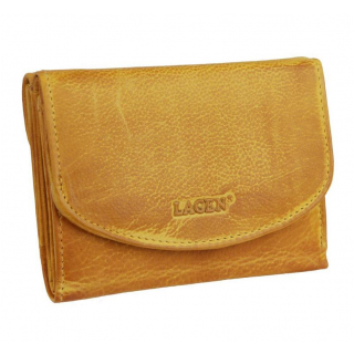 Malá dámska peňaženka 12x9 LAGEN Soft, žltá
