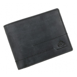Pánska kožená peňaženka GreenBurry REVIVAL čierna