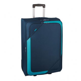 Palubný cestovný kufor D&N nylon modrý, 33 l