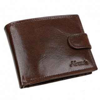 Pánska peňaženka so zapínaním MERCUCIO hnedá koža