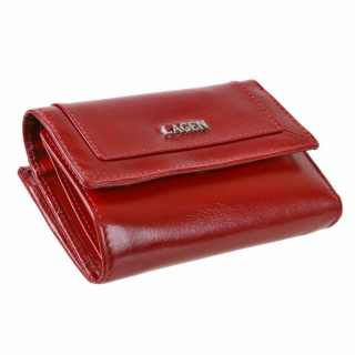 LAGEN atraktívna červená peňaženka pre 11 kariet