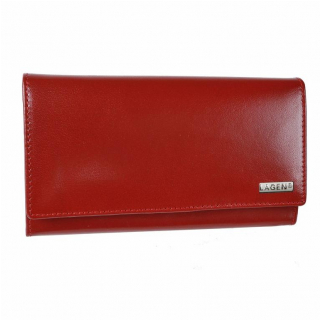 Luxusná červená peňaženka pre 21 kariet LAGEN