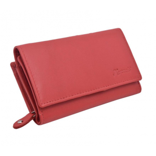Exkluzívna červená peňaženka s RFID, stredný typ