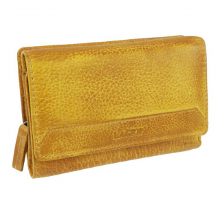 Kožená listová peňaženka stredná LAGEN Soft camel-hnedá
