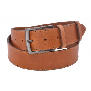 Pánsky opasok MERCUCIO koňakový s elegantnou prackou