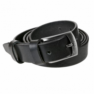 Pánsky kožený opasok 2,8 cm MERCUCIO, čierny