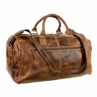 Cestovná taška unisex GreenBurry 1606, brúsená koža