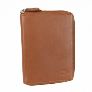 Hnedá kožená peňaženka dvojdielna BRANCO 8 kariet